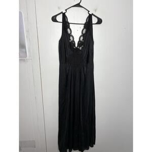 Adonna Dress Womens Large Petite Slip Maxi Lace Nightgown Lingerie Lightweight